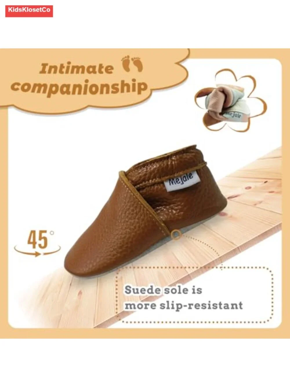 Genuine Suede Leather Slip-On Mocc for Baby Pre-Walkers Soft Sole Toddler Shoes
